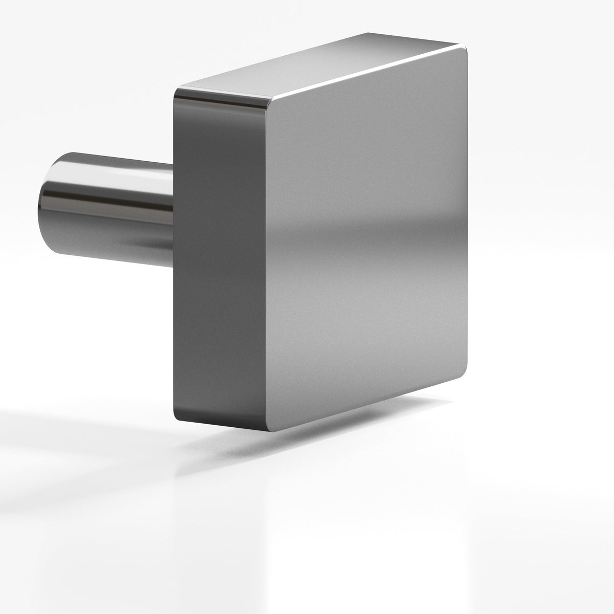 Colonial Bronze 521 Square Knob with Straight Post, 1-1/4 in - Graphite