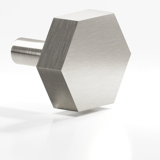 Colonial Bronze 532 Hexagonal Knob with Straight Post, 1-1/2 in
