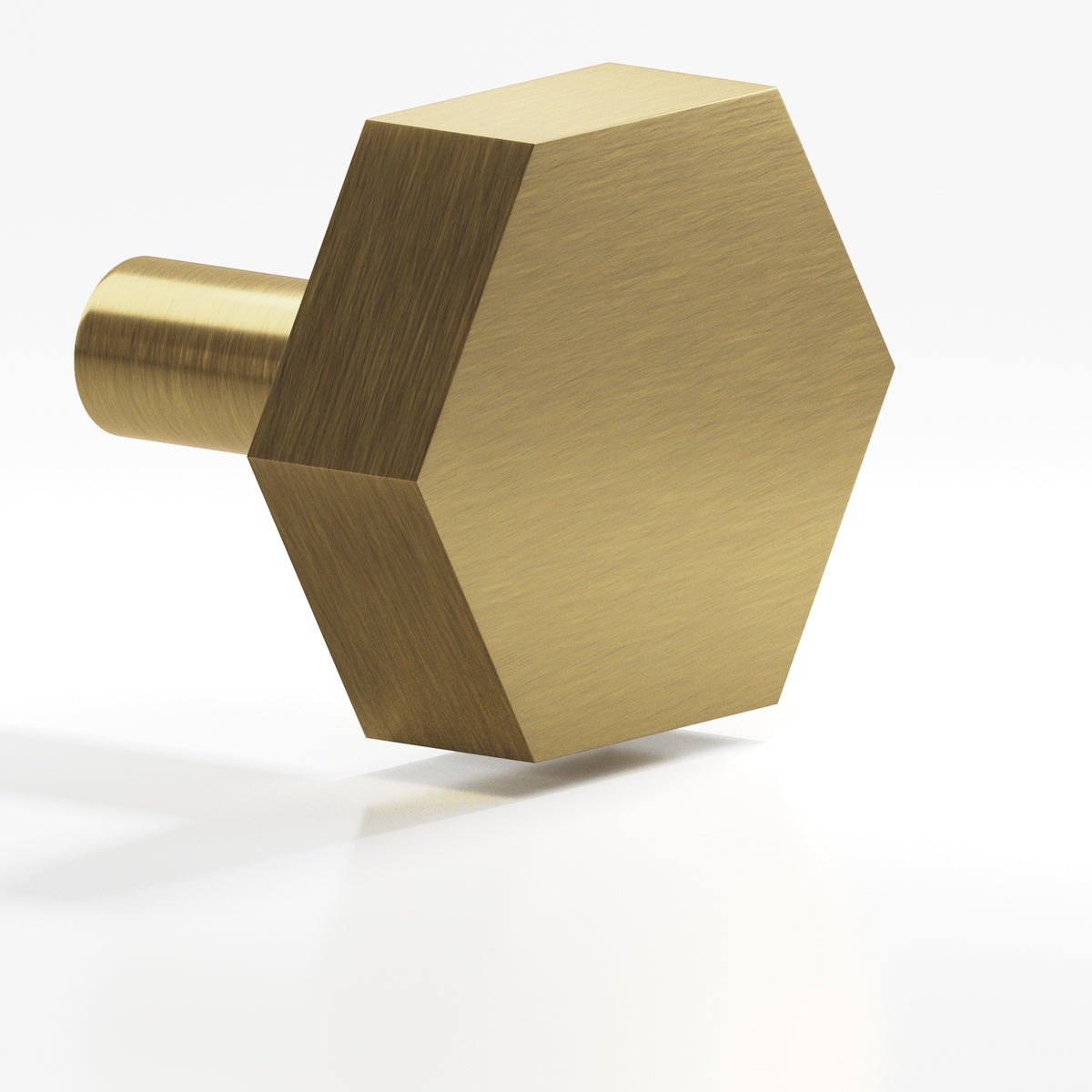Colonial Bronze 531 Hexagonal Knob with Straight Post, 1-1/4 in