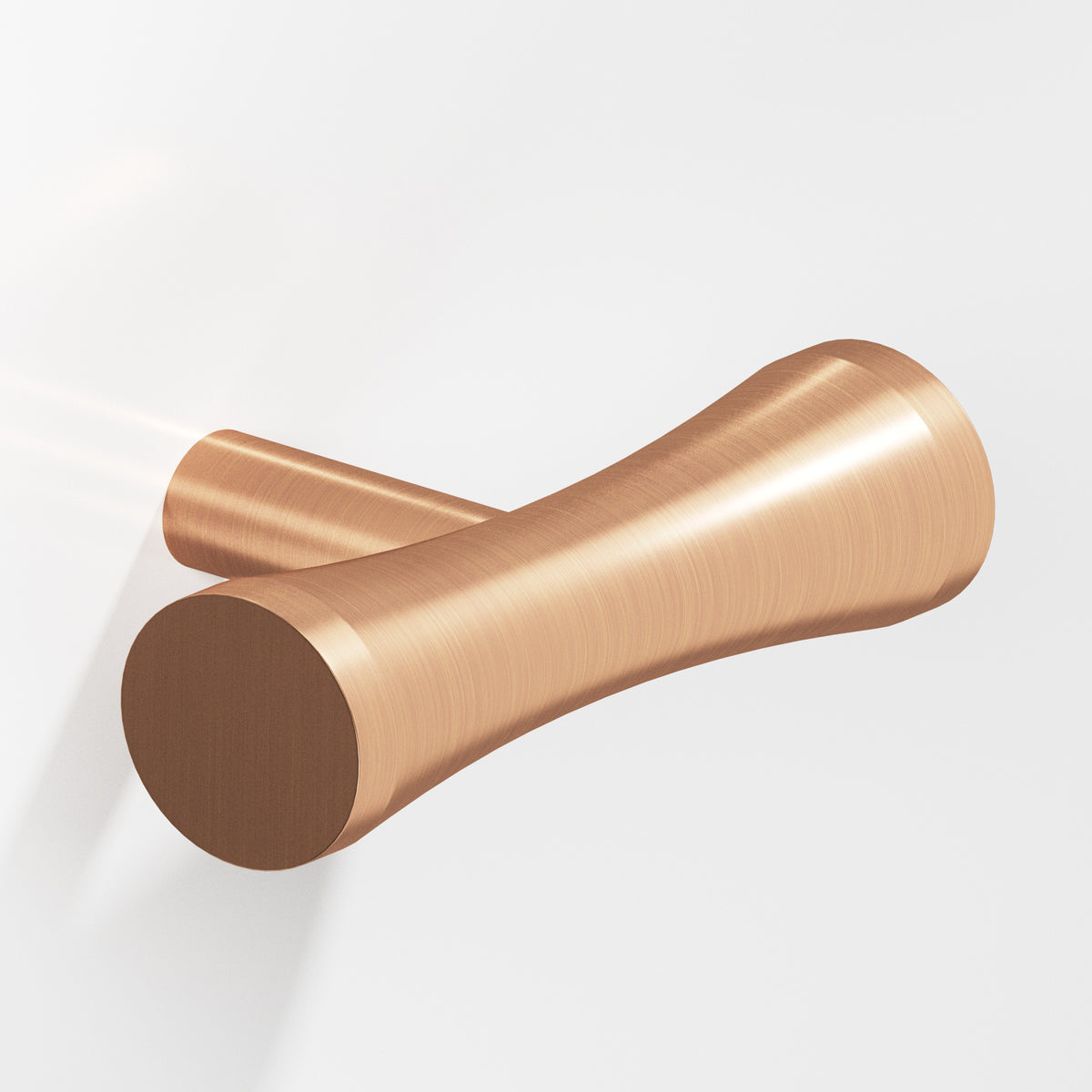 Colonial Bronze 540 Hourglass T-Knob with Straight Post, 2 in - Antique Bronze