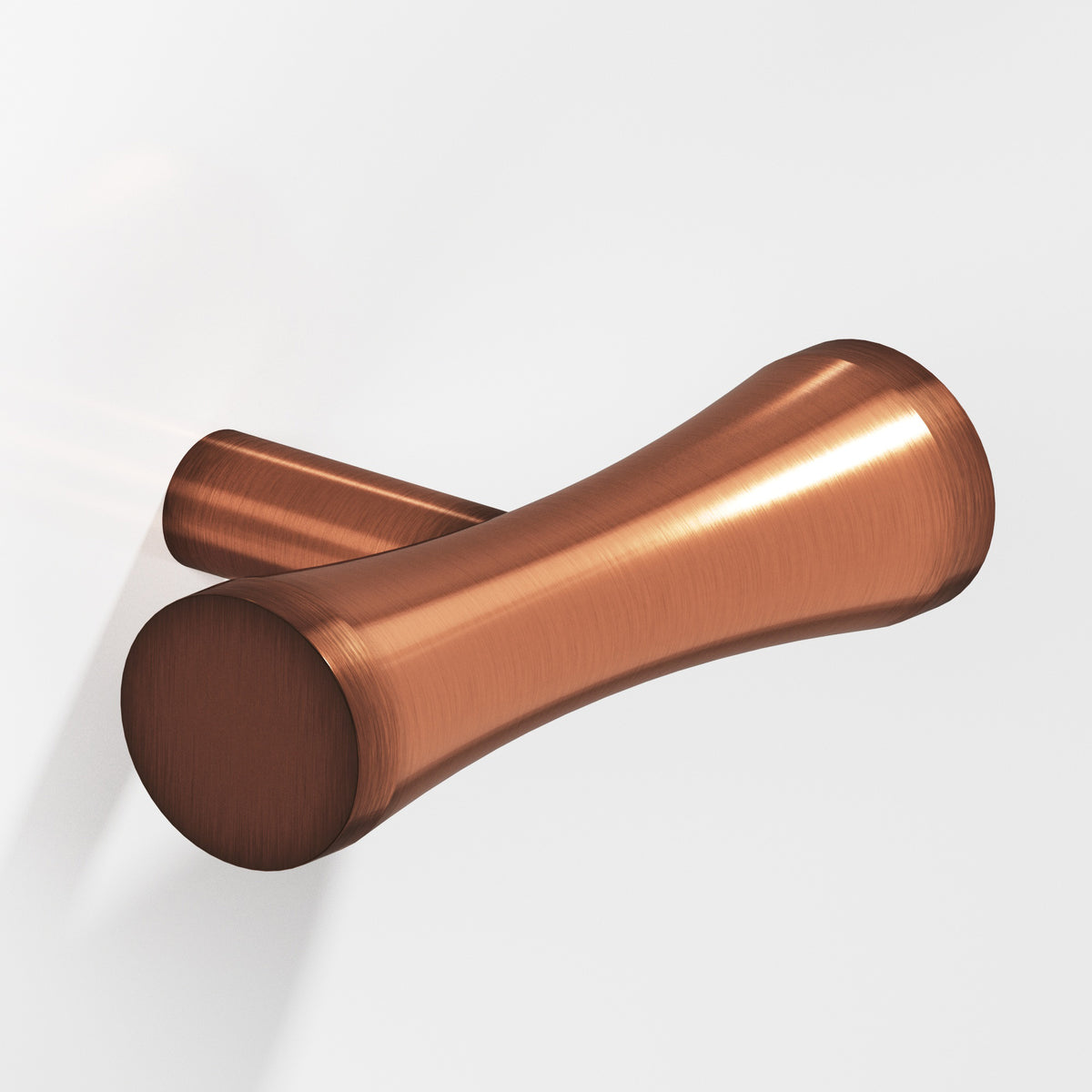 Colonial Bronze 540 Hourglass T-Knob with Straight Post, 2 in - Antique Copper