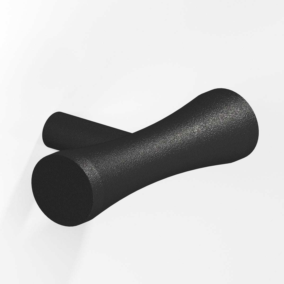 Colonial Bronze 540 Hourglass T-Knob with Straight Post, 2 in - Frost Black™