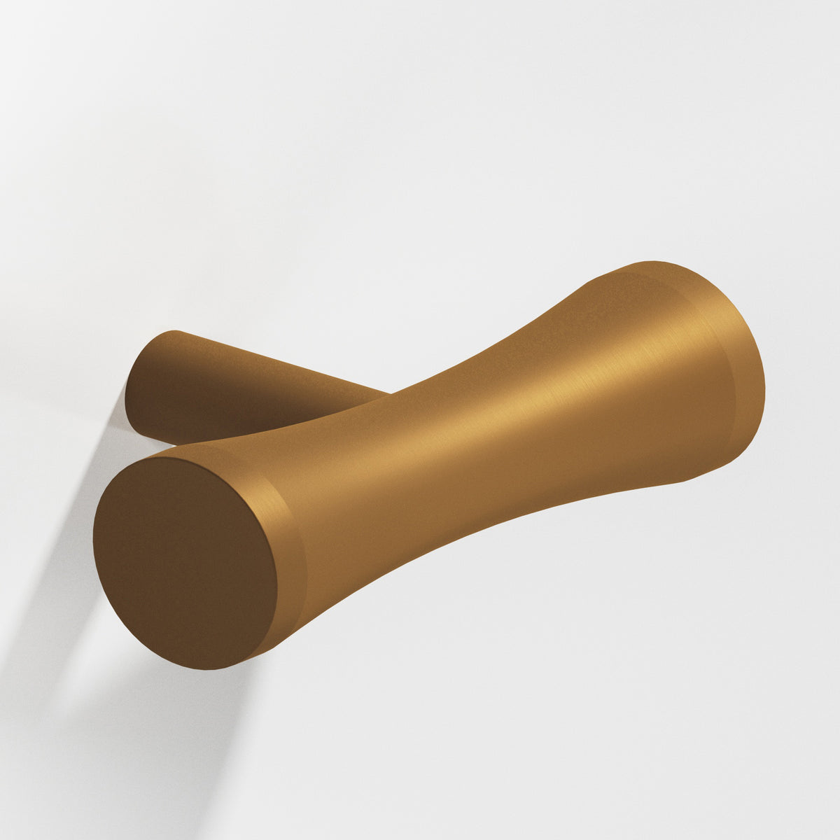 Colonial Bronze 540 Hourglass T-Knob with Straight Post, 2 in - Matte Light Statuary Bronze