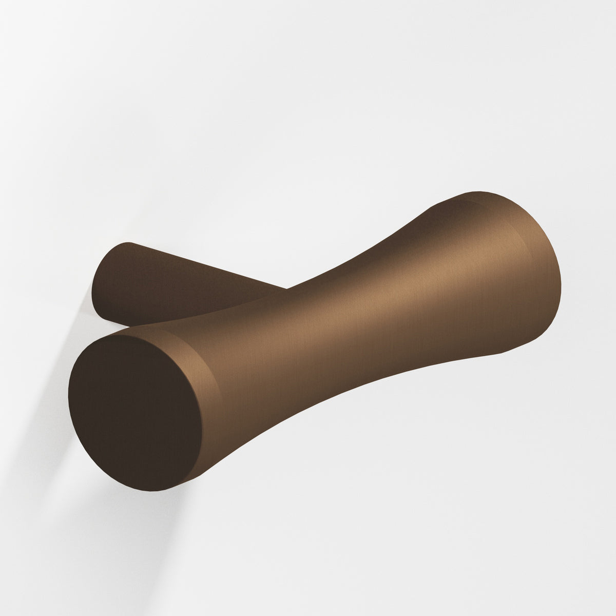 Colonial Bronze 540 Hourglass T-Knob with Straight Post, 2 in - Matte Oil Rubbed Bronze