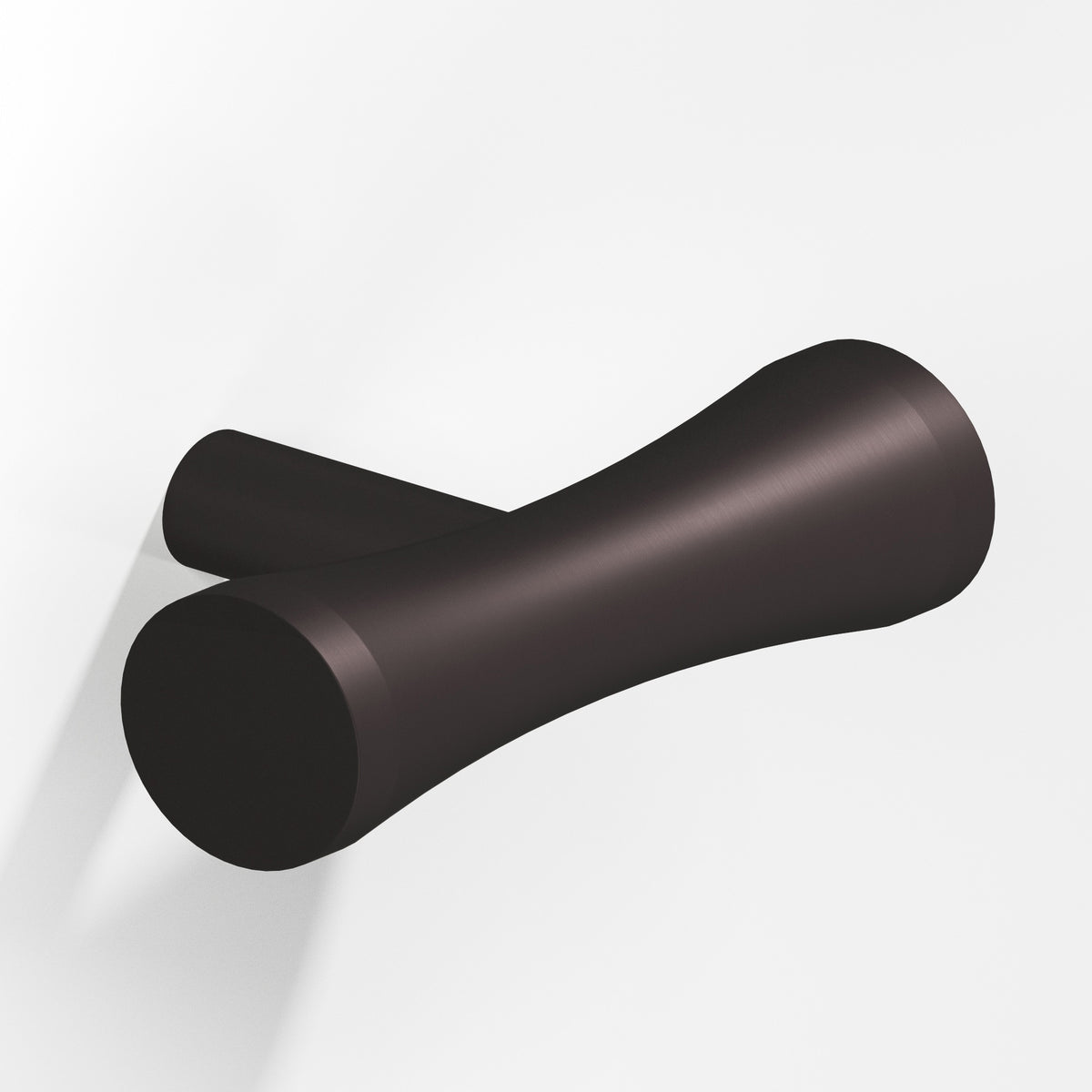 Colonial Bronze 540 Hourglass T-Knob with Straight Post, 2 in - Matte Dark Statuary Bronze