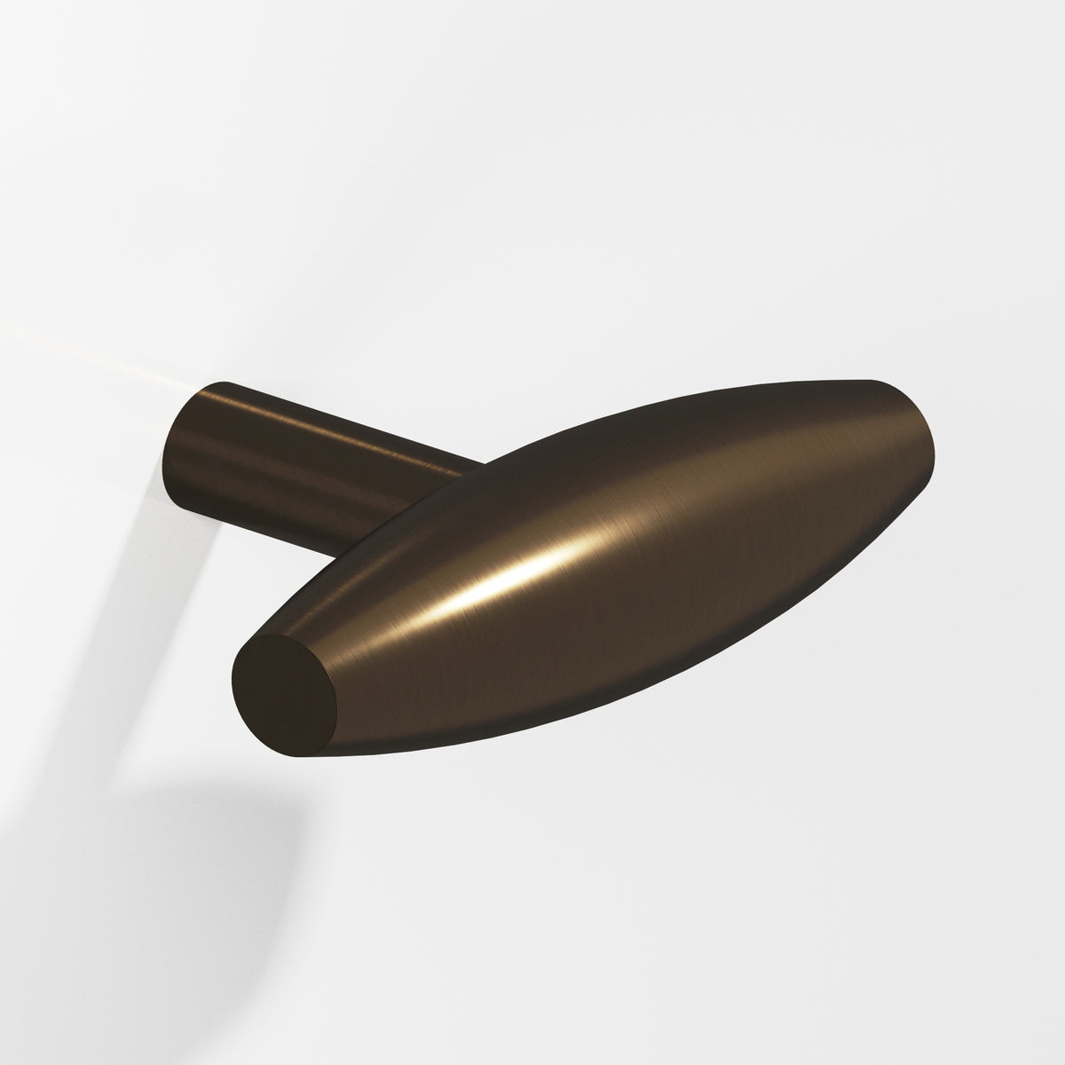 Colonial Bronze 541 Cigar T-Knob with Straight Post, 2 in - Oil Rubbed Bronze