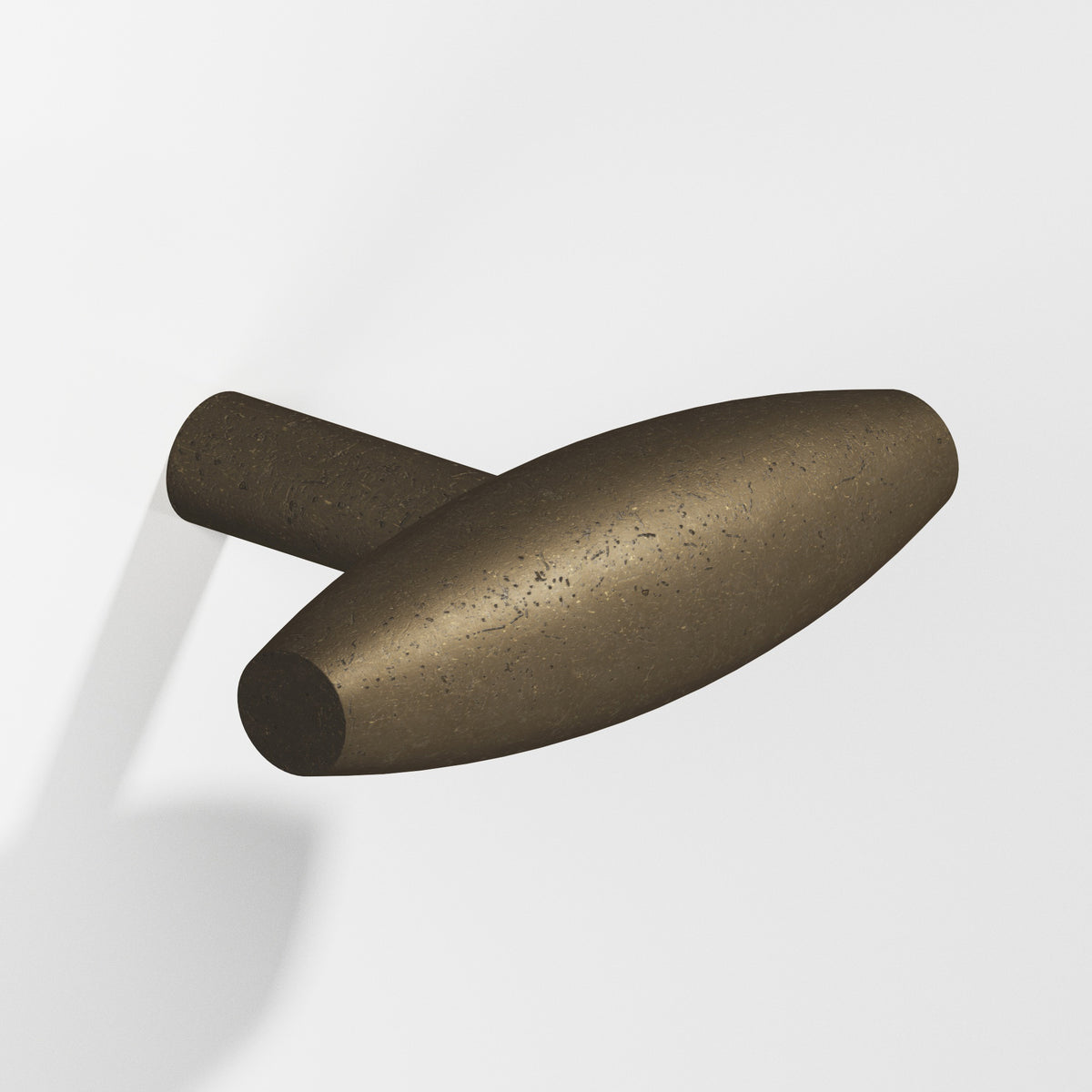 Colonial Bronze 541 Cigar T-Knob with Straight Post, 2 in - Distressed Oil Rubbed Bronze
