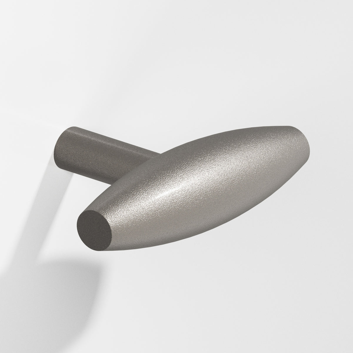 Colonial Bronze 541 Cigar T-Knob with Straight Post, 2 in - Frost Nickel™