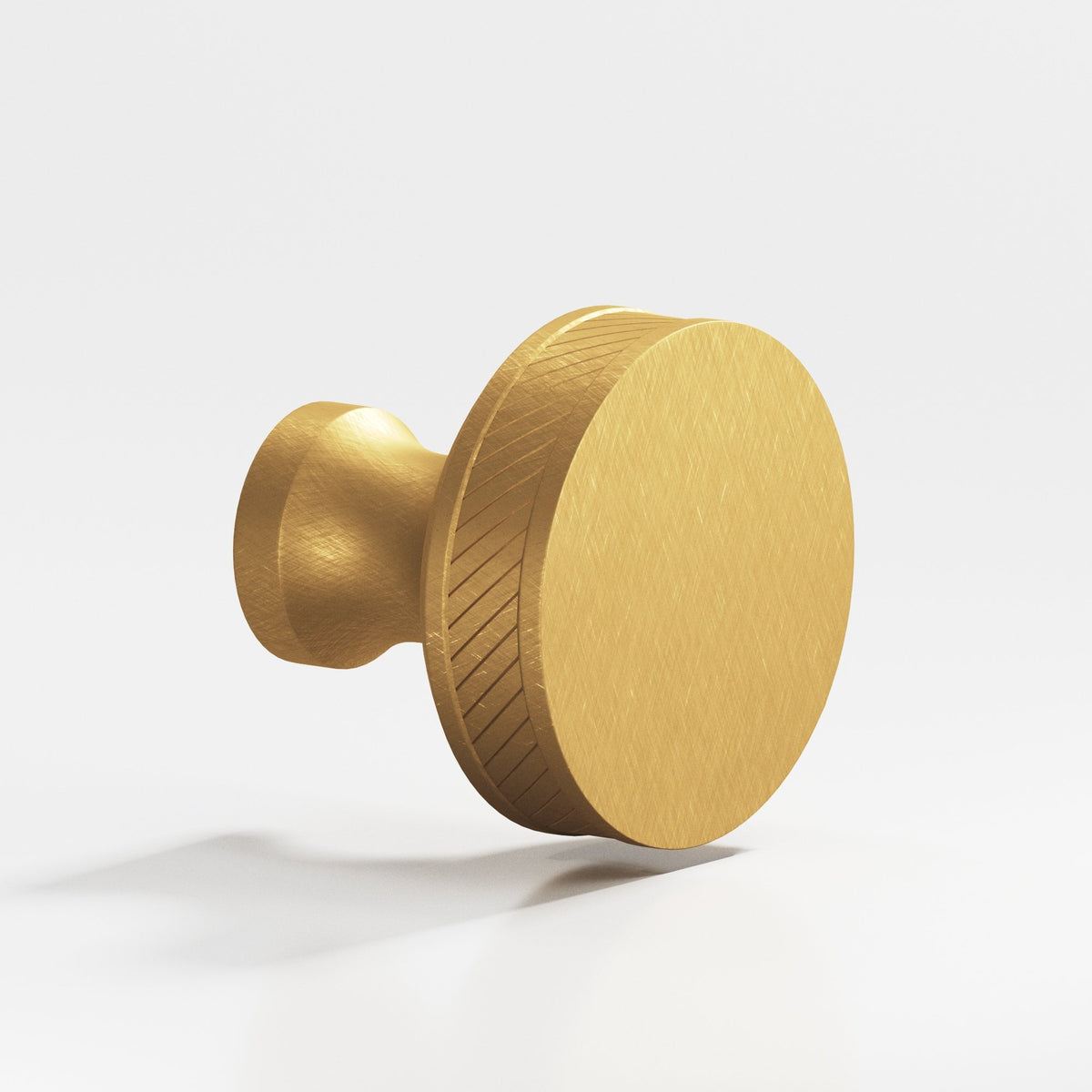 Colonial Bronze 577 Single-Knurled Sandwich Knob, 1 in Diameter - Weathered Brass