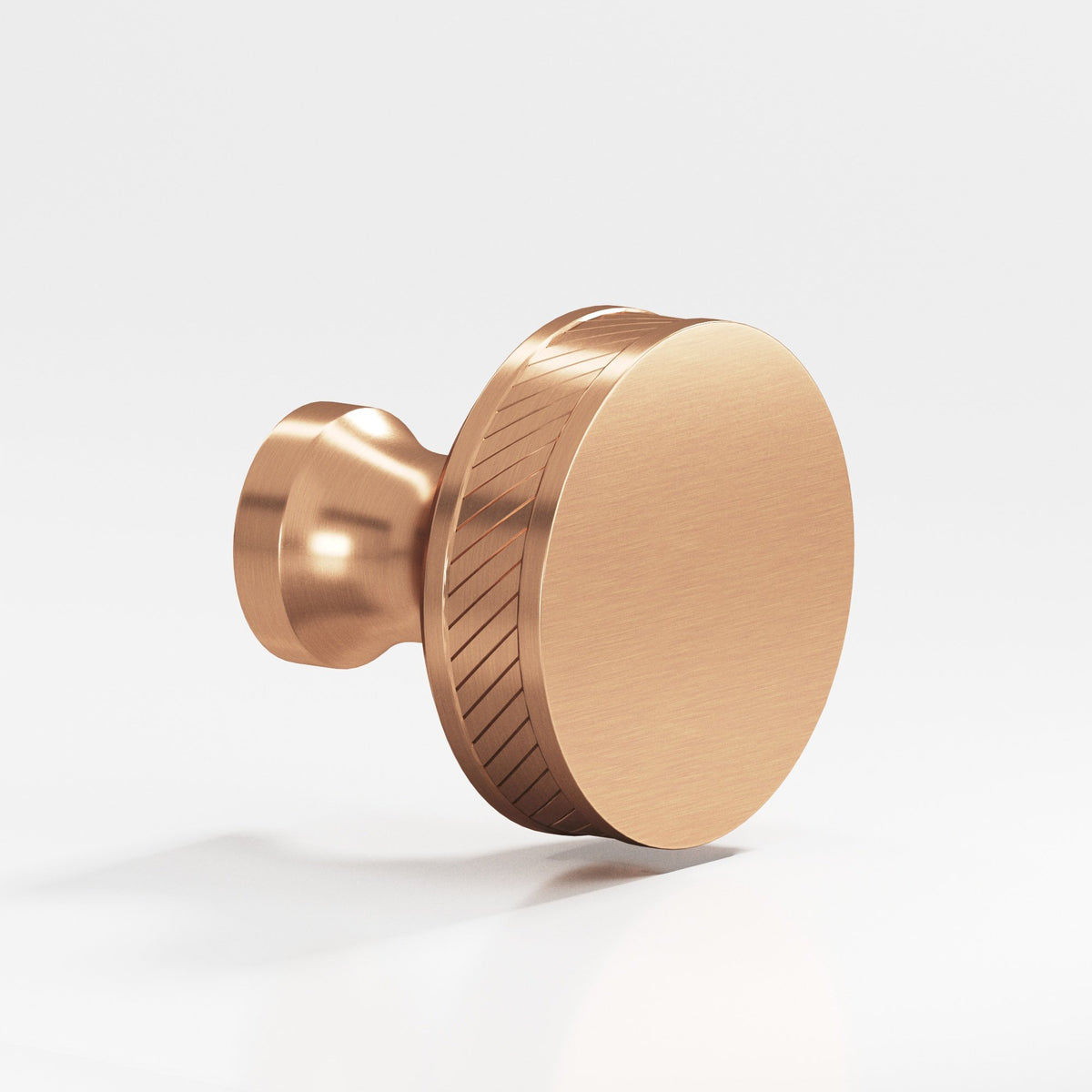 Colonial Bronze 577 Single-Knurled Sandwich Knob, 1 in Diameter - Satin Bronze