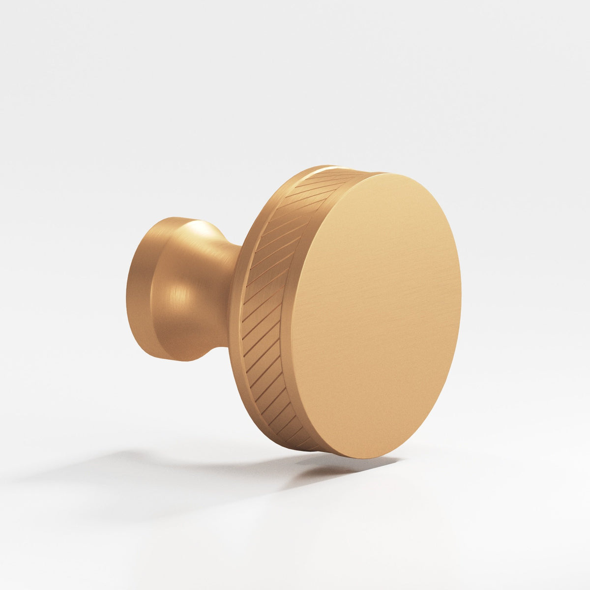 Colonial Bronze 577 Single-Knurled Sandwich Knob, 1 in Diameter - Matte Satin Bronze