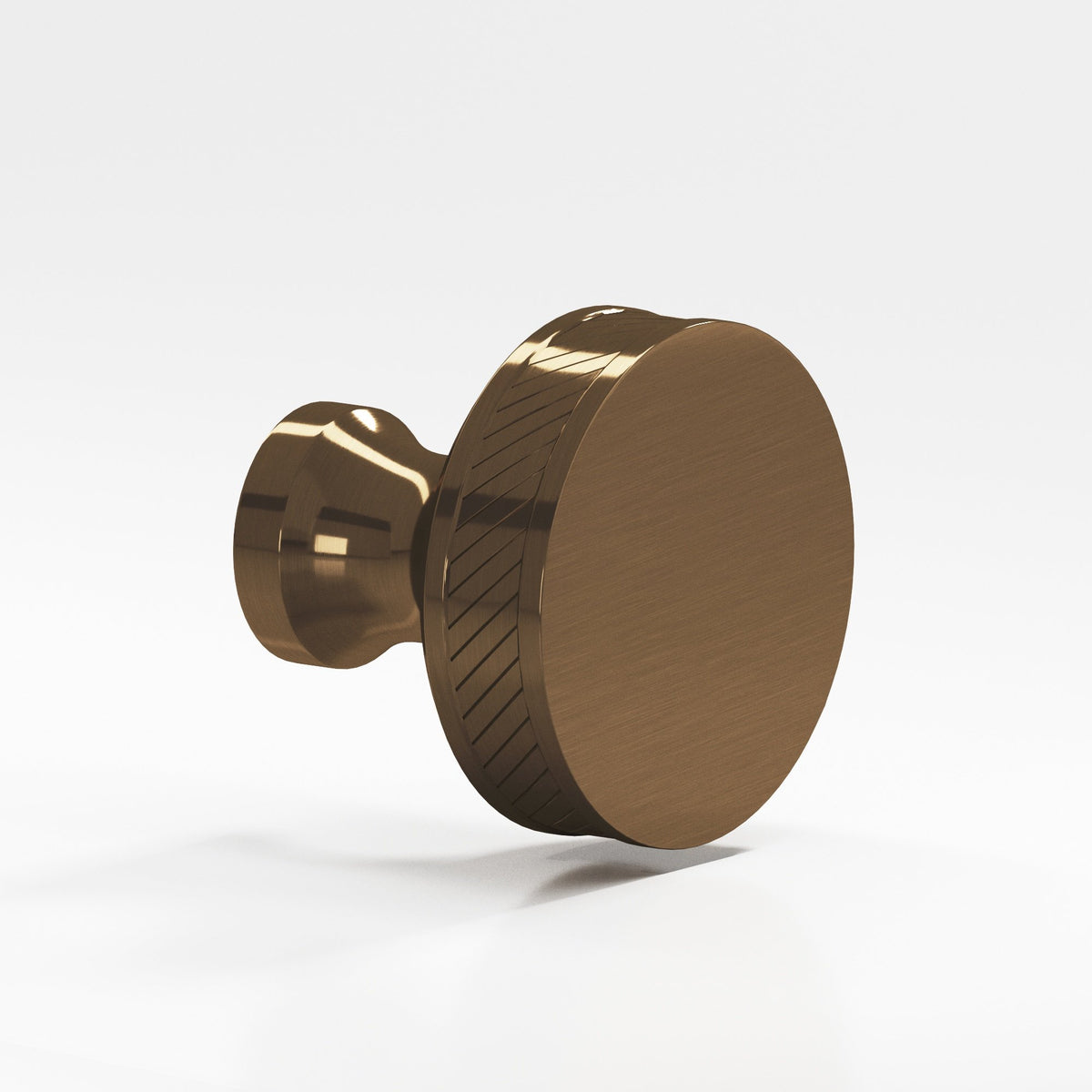 Colonial Bronze 578BB Single-Knurled Sandwich Back-to-Back Shower Door Knob Kit, 1-1/4 in Diameter - Light Statuary Bronze