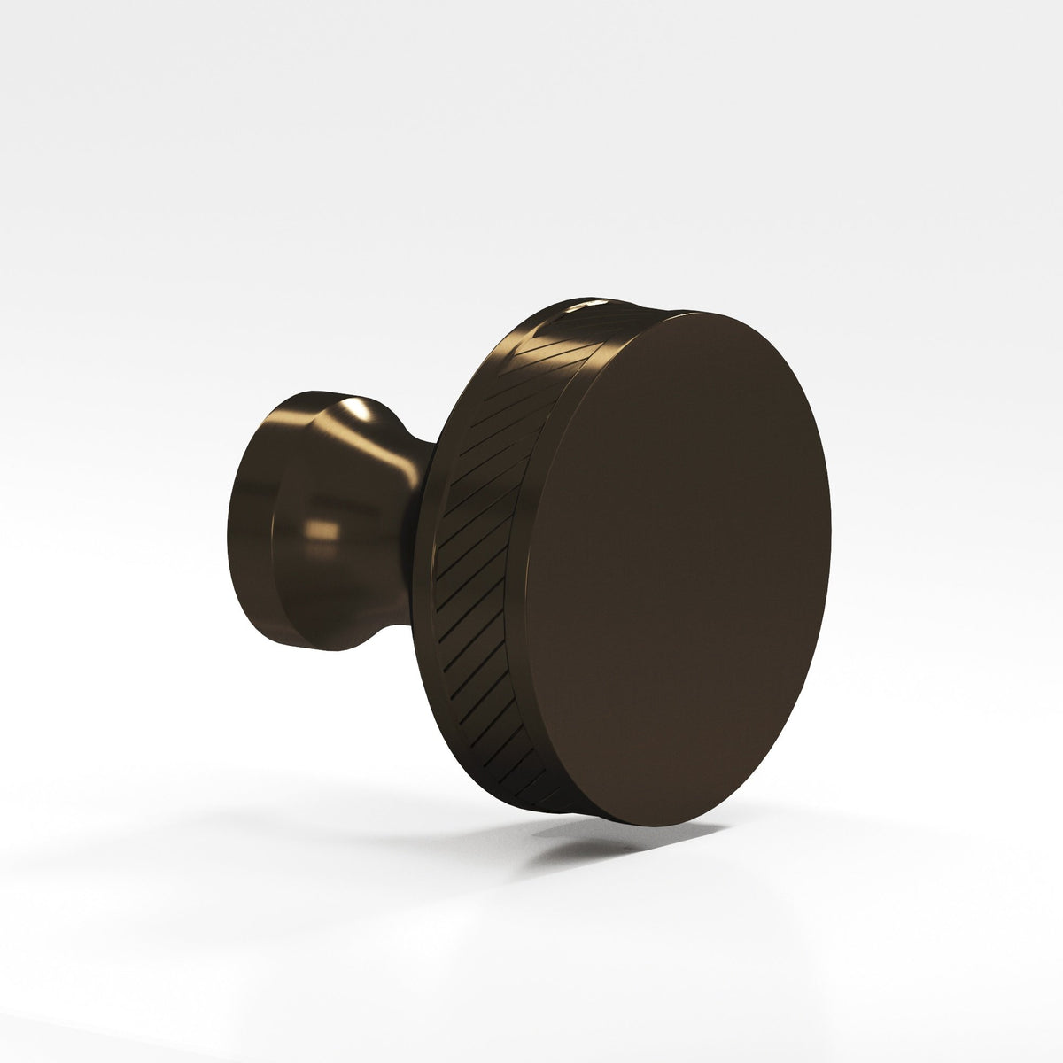 Colonial Bronze 577 Single-Knurled Sandwich Knob, 1 in Diameter - Oil Rubbed Bronze