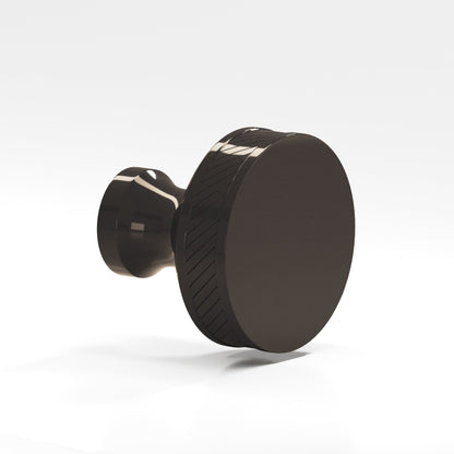 Colonial Bronze 579BB Single-Knurled Sandwich Back-to-Back Shower Door Knob Kit, 1-1/2 in Diameter - Dark Statuary Bronze
