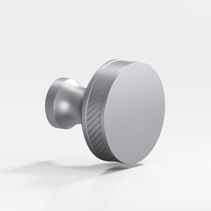 Colonial Bronze 579BB Single-Knurled Sandwich Back-to-Back Shower Door Knob Kit, 1-1/2 in Diameter - Matte Satin Chrome