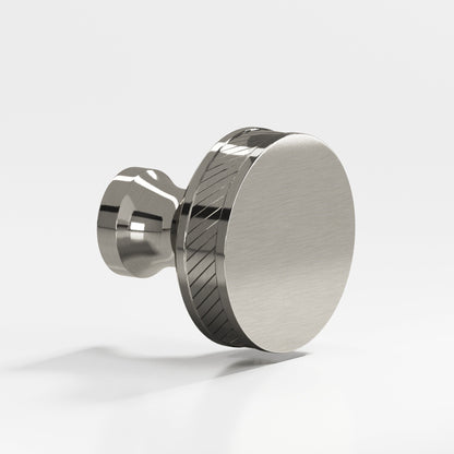 Colonial Bronze 579BB Single-Knurled Sandwich Back-to-Back Shower Door Knob Kit, 1-1/2 in Diameter - Nickel Stainless
