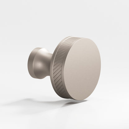 Colonial Bronze 578BB Single-Knurled Sandwich Back-to-Back Shower Door Knob Kit, 1-1/4 in Diameter - Matte Satin Nickel