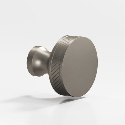 Colonial Bronze 579BB Single-Knurled Sandwich Back-to-Back Shower Door Knob Kit, 1-1/2 in Diameter - Matte Pewter