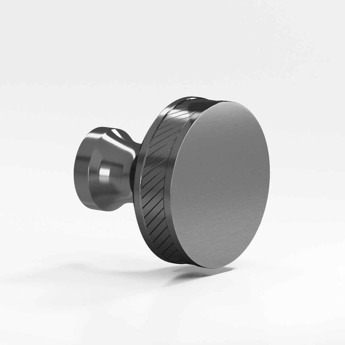 Colonial Bronze 577 Single-Knurled Sandwich Knob, 1 in Diameter - Graphite