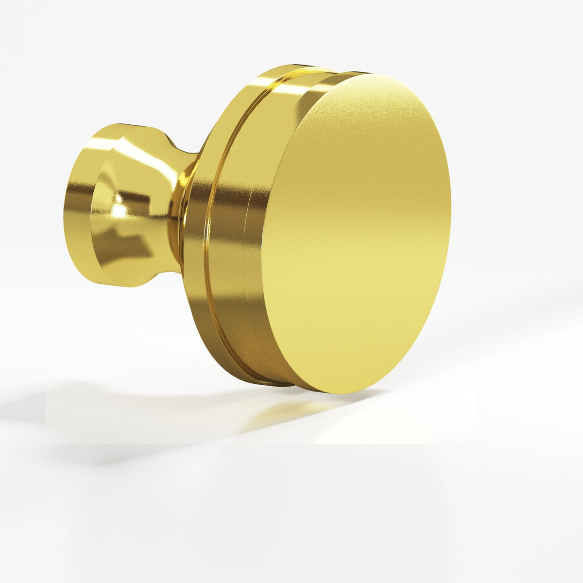 Colonial Bronze 580 Smooth Sandwich Knob, 1 in Diameter - French Gold