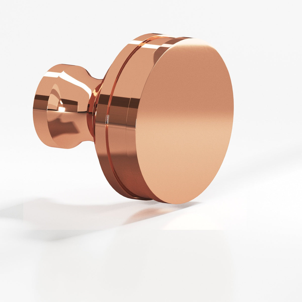 Colonial Bronze 581BB Smooth Sandwich Back-to-Back Shower Door Knob Kit, 1-1/4 in Diameter - Polished Copper