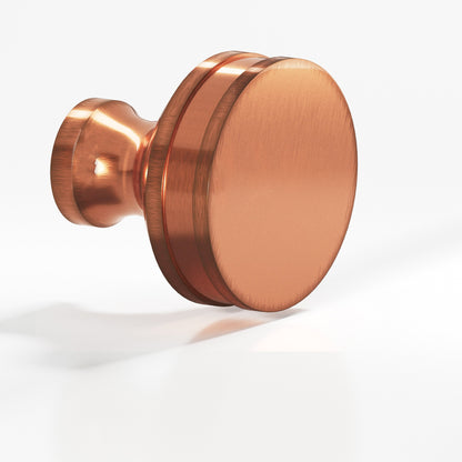 Colonial Bronze 581BB Smooth Sandwich Back-to-Back Shower Door Knob Kit, 1-1/4 in Diameter - Antique Copper