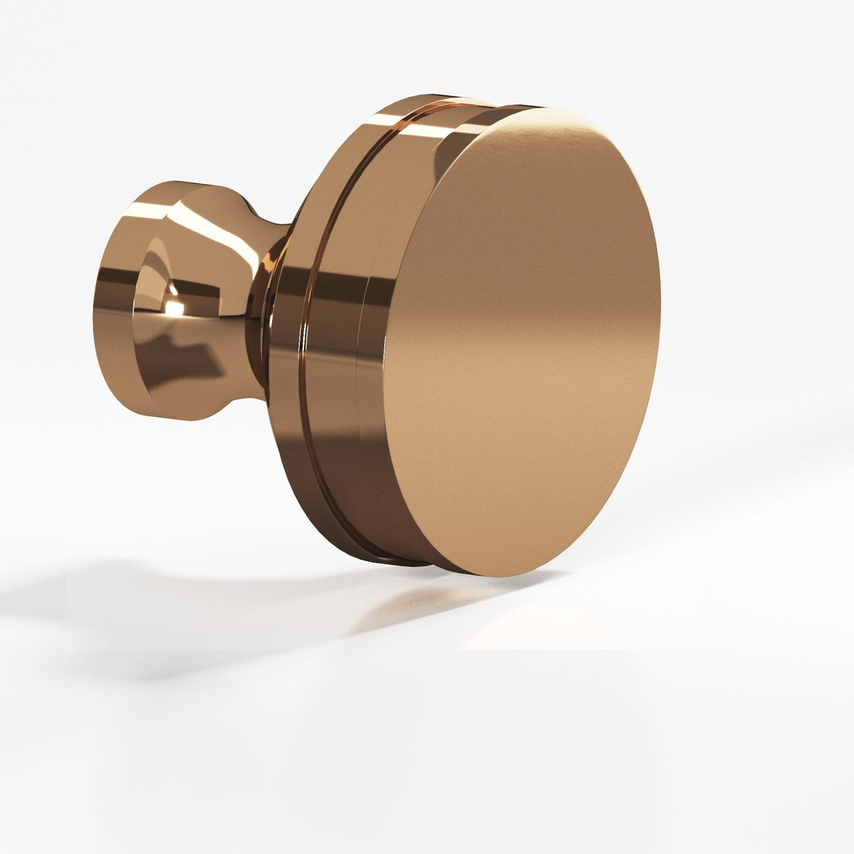Colonial Bronze 582 Smooth Sandwich Knob, 1-1/2 in Diameter - Polished Bronze