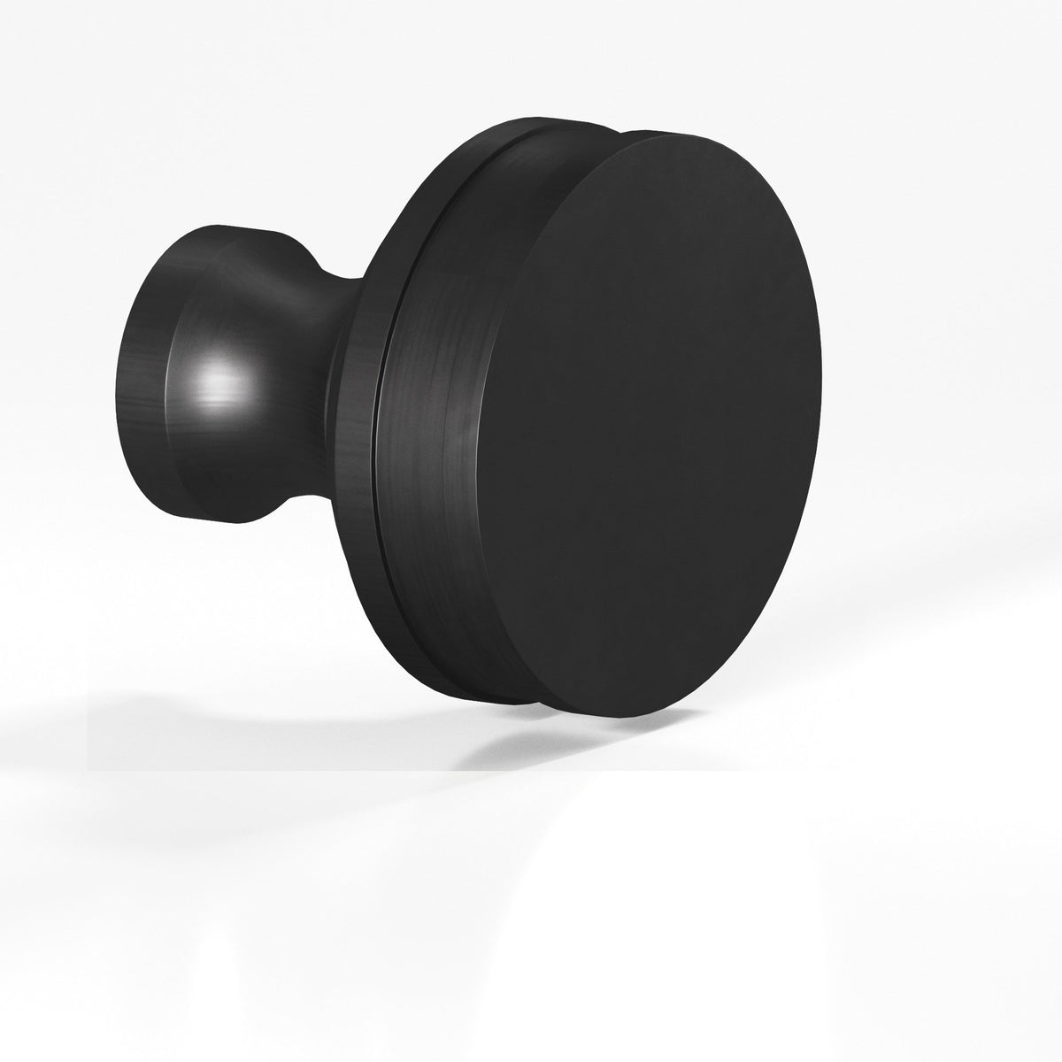 Colonial Bronze 582BB Smooth Sandwich Back-to-Back Shower Door Knob Kit, 1-1/2 in Diameter - Matte Satin Black
