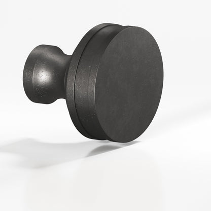 Colonial Bronze 581BB Smooth Sandwich Back-to-Back Shower Door Knob Kit, 1-1/4 in Diameter - Distressed Satin Black