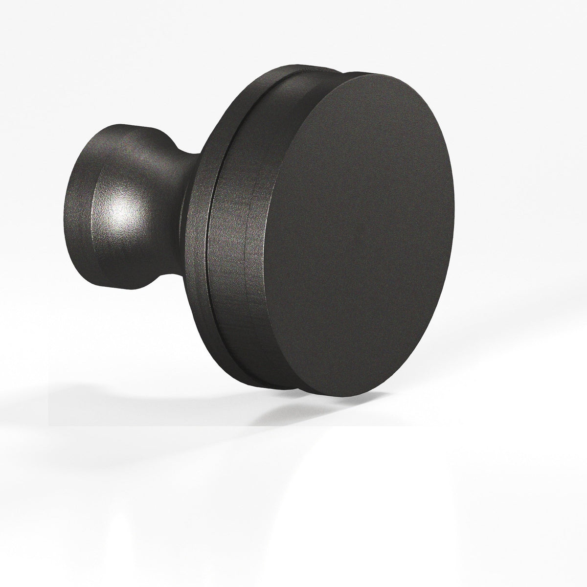 Colonial Bronze 580 Smooth Sandwich Knob, 1 in Diameter - Frost Black™