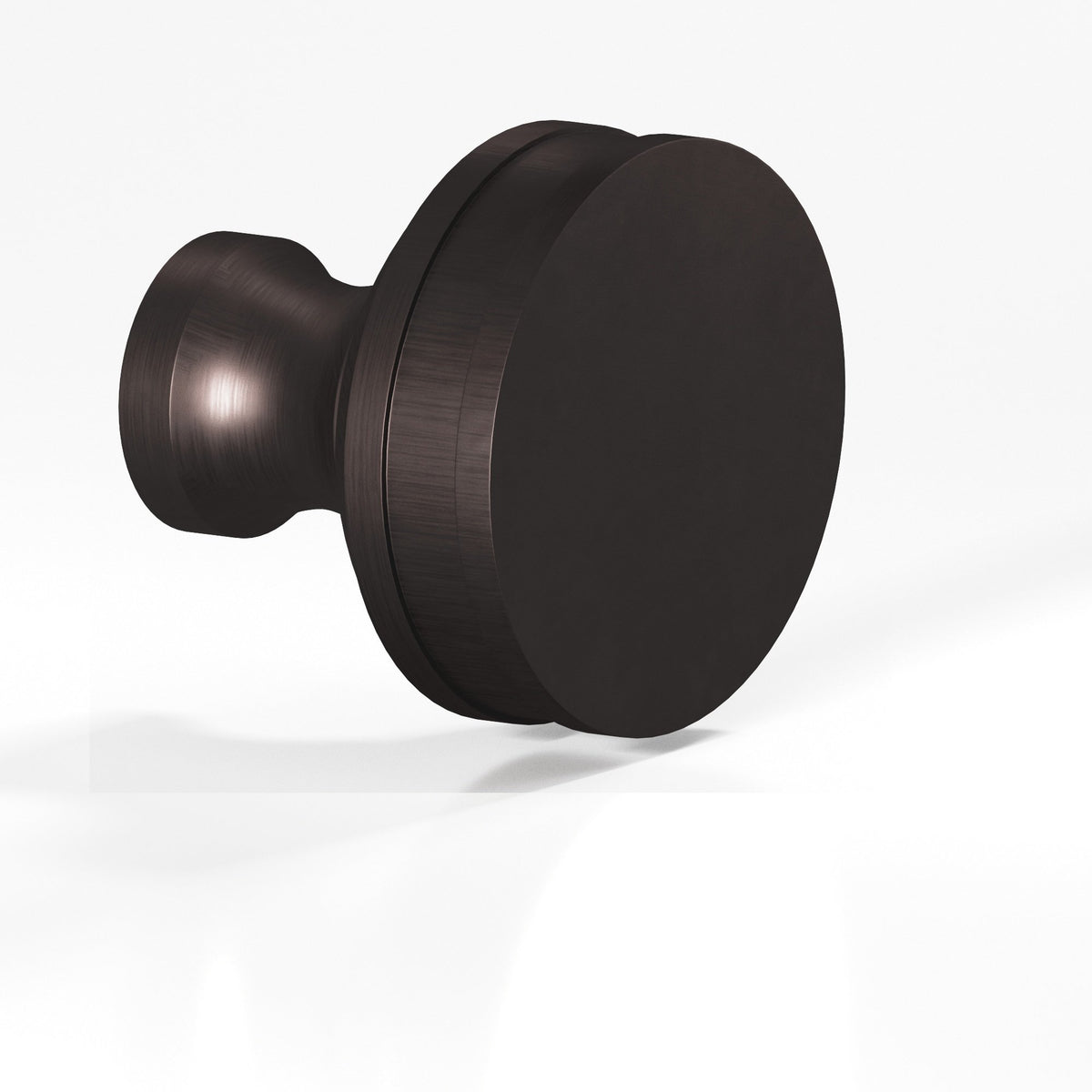 Colonial Bronze 580 Smooth Sandwich Knob, 1 in Diameter - Matte Dark Statuary Bronze