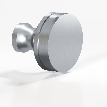Colonial Bronze 581BB Smooth Sandwich Back-to-Back Shower Door Knob Kit, 1-1/4 in Diameter - Satin Chrome