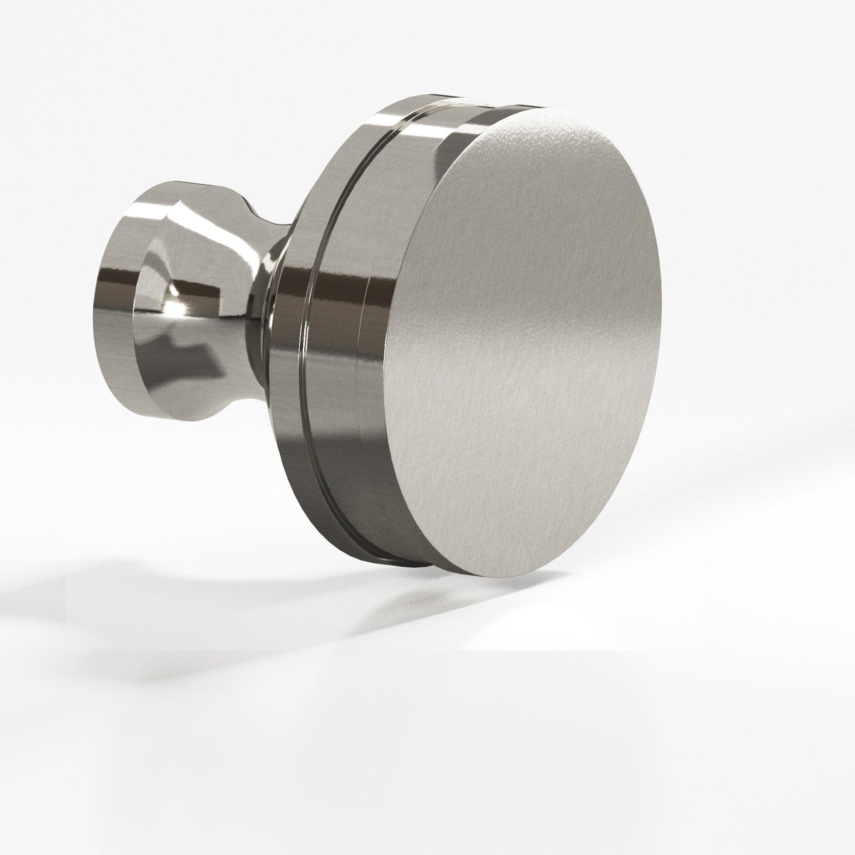 Colonial Bronze 580 Smooth Sandwich Knob, 1 in Diameter - Nickel Stainless