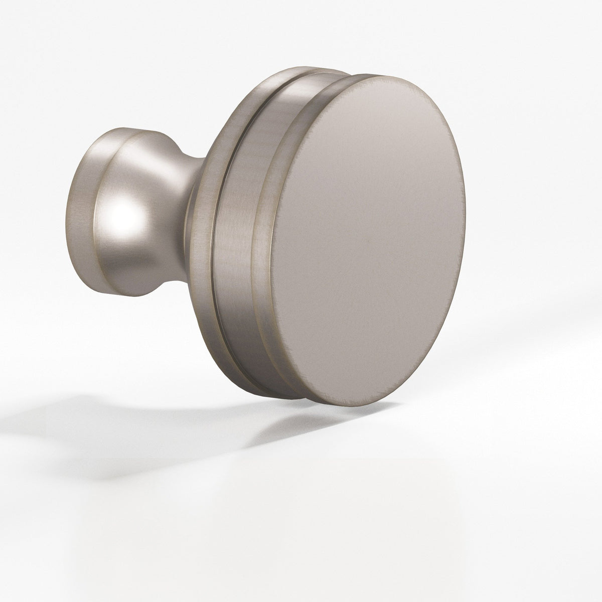 Colonial Bronze 580 Smooth Sandwich Knob, 1 in Diameter - Pewter