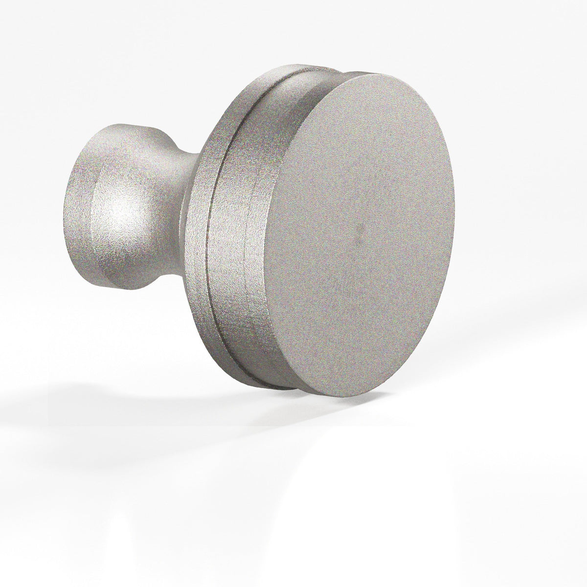 Colonial Bronze 580 Smooth Sandwich Knob, 1 in Diameter - Frost Nickel™
