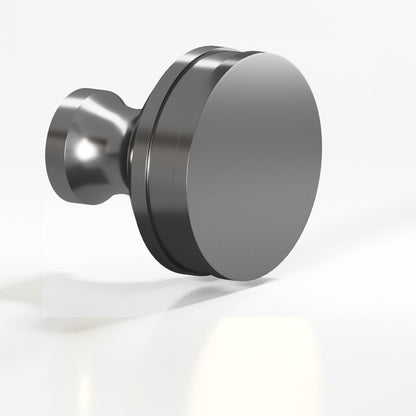 Colonial Bronze 582BB Smooth Sandwich Back-to-Back Shower Door Knob Kit, 1-1/2 in Diameter - Graphite