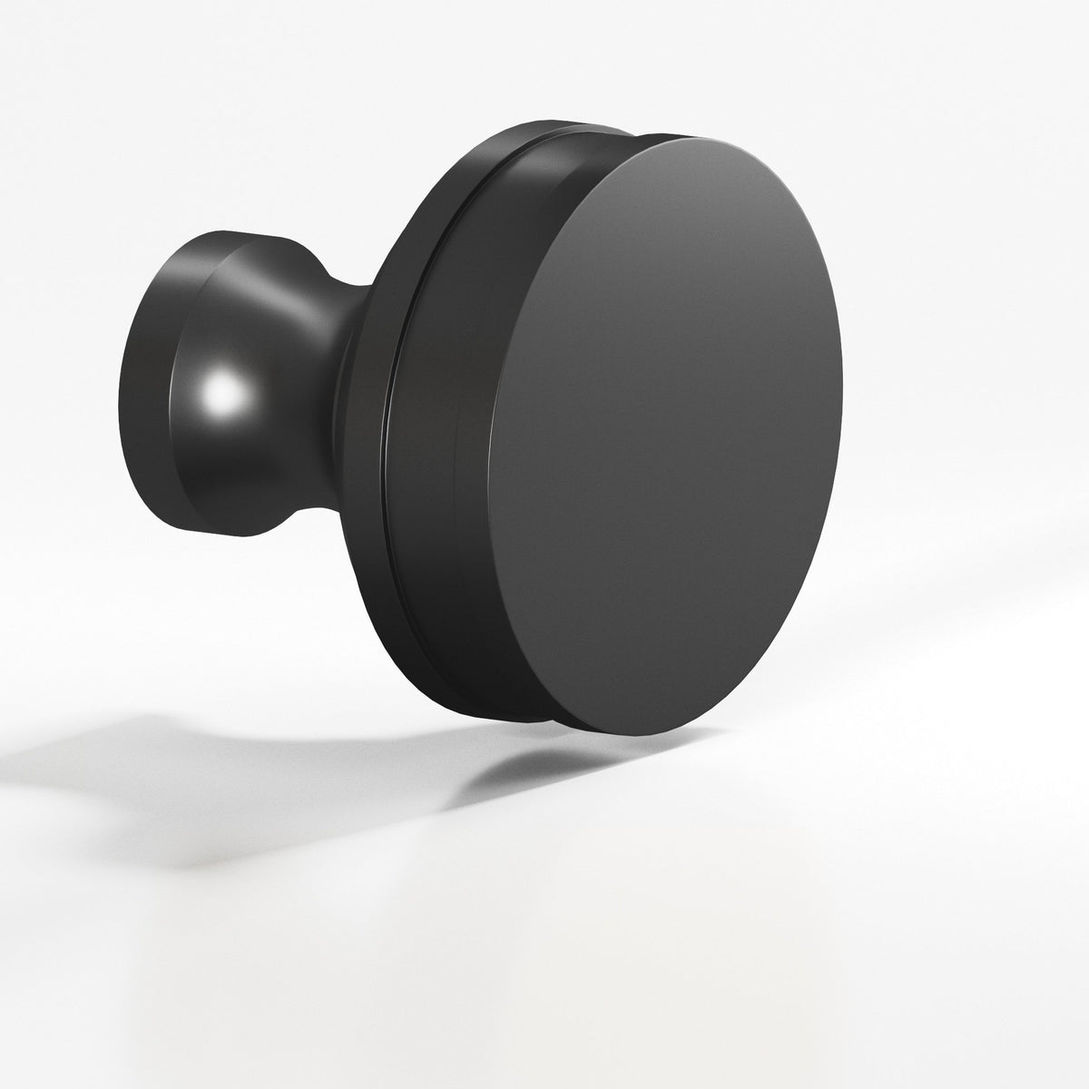 Colonial Bronze 582 Smooth Sandwich Knob, 1-1/2 in Diameter - Matte Graphite