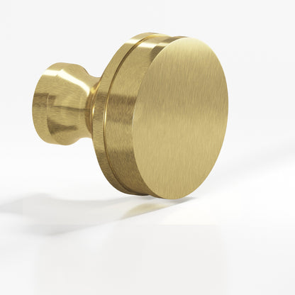 Colonial Bronze 582BB Smooth Sandwich Back-to-Back Shower Door Knob Kit, 1-1/2 in Diameter - Antique Brass