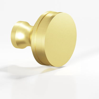 Colonial Bronze 582BB Smooth Sandwich Back-to-Back Shower Door Knob Kit, 1-1/2 in Diameter - Matte Satin Brass
