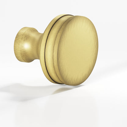 Colonial Bronze 582BB Smooth Sandwich Back-to-Back Shower Door Knob Kit, 1-1/2 in Diameter - Matte Antique Satin Brass
