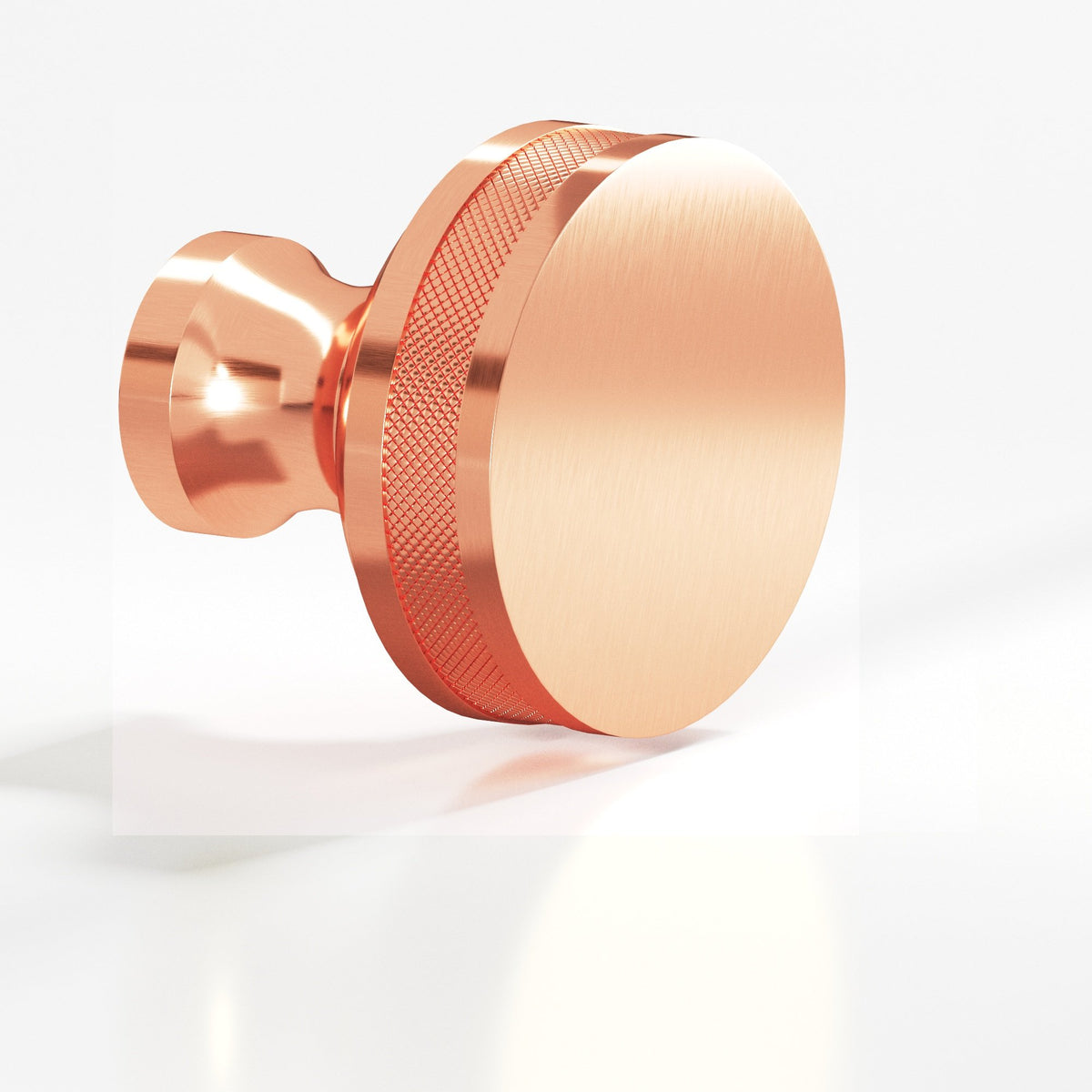 Colonial Bronze 586 Diamond-Knurled Sandwich Knob, 1 in Diameter - Satin Copper