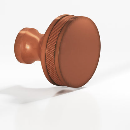 Colonial Bronze 588BB Diamond-Knurled Sandwich Back-to-Back Shower Door Knob Kit, 1-1/2 in Diameter - Matte Antique Copper