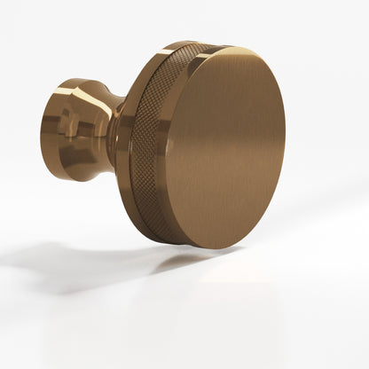 Colonial Bronze 587BB Diamond-Knurled Sandwich Back-to-Back Shower Door Knob Kit, 1-1/4 in Diameter - Light Statuary Bronze
