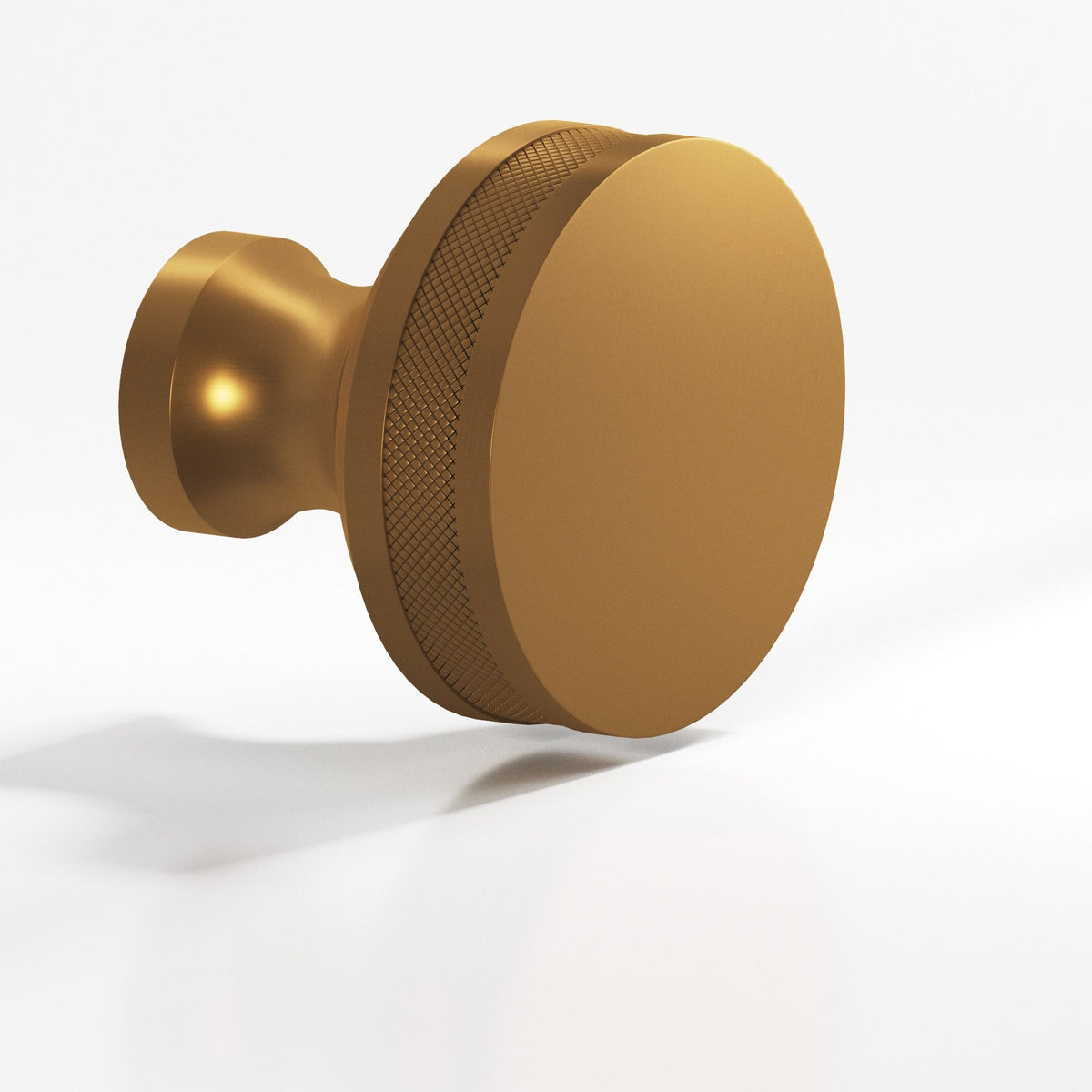 Colonial Bronze 586 Diamond-Knurled Sandwich Knob, 1 in Diameter - Matte Light Statuary Bronze