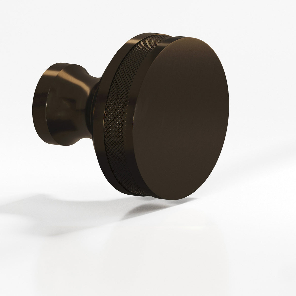 Colonial Bronze 586 Diamond-Knurled Sandwich Knob, 1 in Diameter - Oil Rubbed Bronze