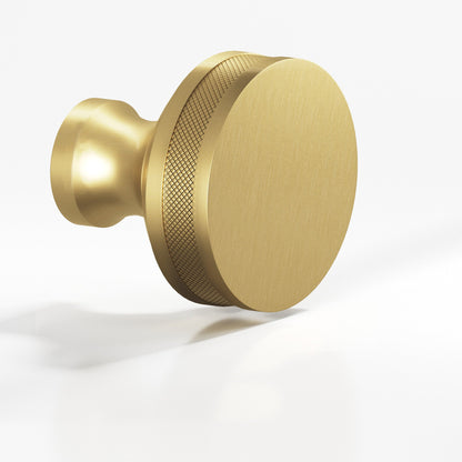 Colonial Bronze 588BB Diamond-Knurled Sandwich Back-to-Back Shower Door Knob Kit, 1-1/2 in Diameter - Satin Brass