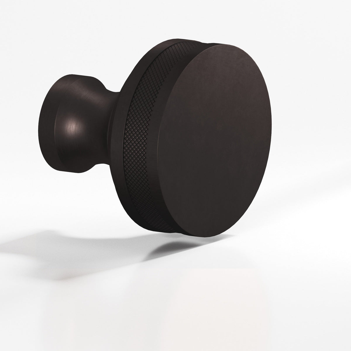 Colonial Bronze 588 Diamond-Knurled Sandwich Knob, 1-1/2 in Diameter - Matte Dark Statuary Bronze