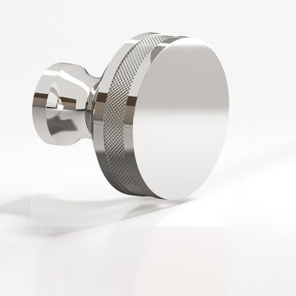 Colonial Bronze 587BB Diamond-Knurled Sandwich Back-to-Back Shower Door Knob Kit, 1-1/4 in Diameter - Polished Nickel