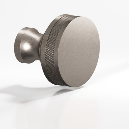 Colonial Bronze 587BB Diamond-Knurled Sandwich Back-to-Back Shower Door Knob Kit, 1-1/4 in Diameter - Pewter
