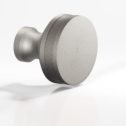 Colonial Bronze 587BB Diamond-Knurled Sandwich Back-to-Back Shower Door Knob Kit, 1-1/4 in Diameter - Frost Nickel™